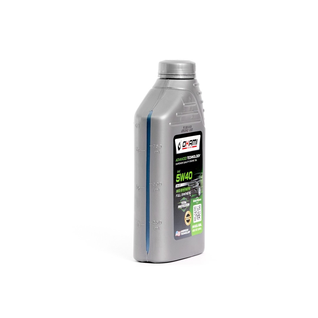 MOTORES GASOLINA ACEITE SAE 5W40 FULL SYNTETHIC SN/CF  1LT