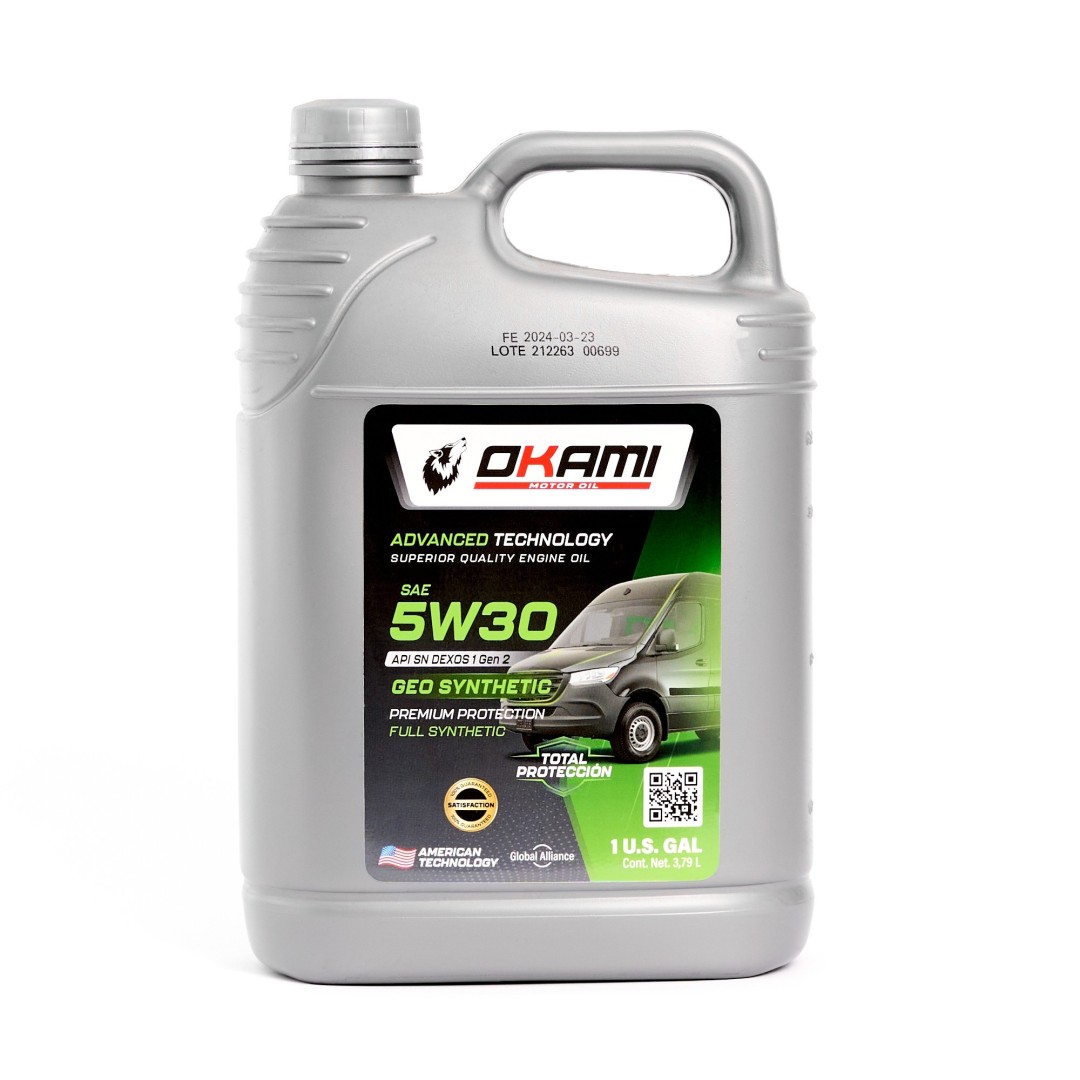 MOTORES GASOLINA ACEITE SAE 5W30 FULL SYNTETHIC SN 1GL