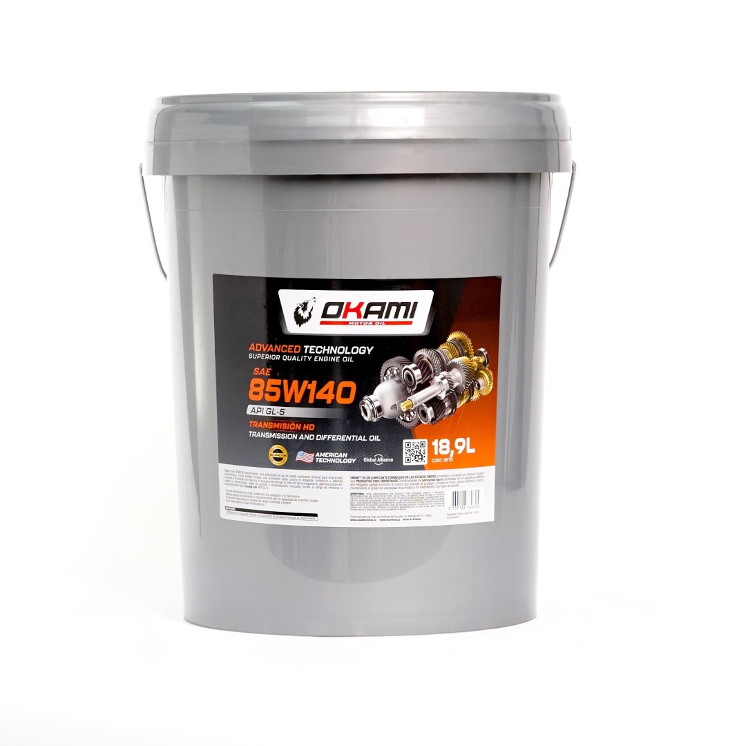 TRANSMISIONES MANUALES Y DIFERENCIALES ACEITE SAE 85W140 GL-5 5GL