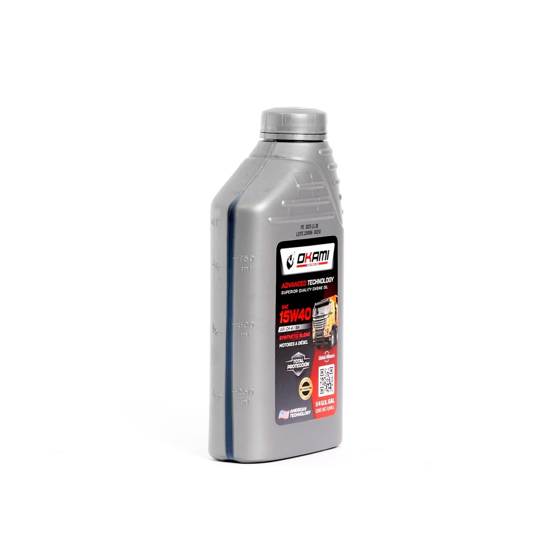 MOTORES DIESEL ACEITE SAE 15W40 SEMI-SINTET CK-4/SN 1LT